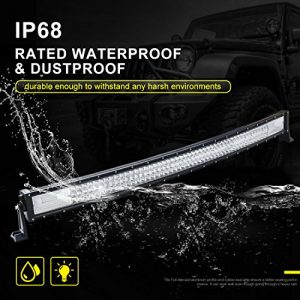 3 Years Warranty AUTOSAVER88 42 Curved LED Light Bar Triple Row Brighter 7D 540W 54000LM Off Road Driving Light No-Foggy Lens for Jeep Trucks Boats ATV Cars 